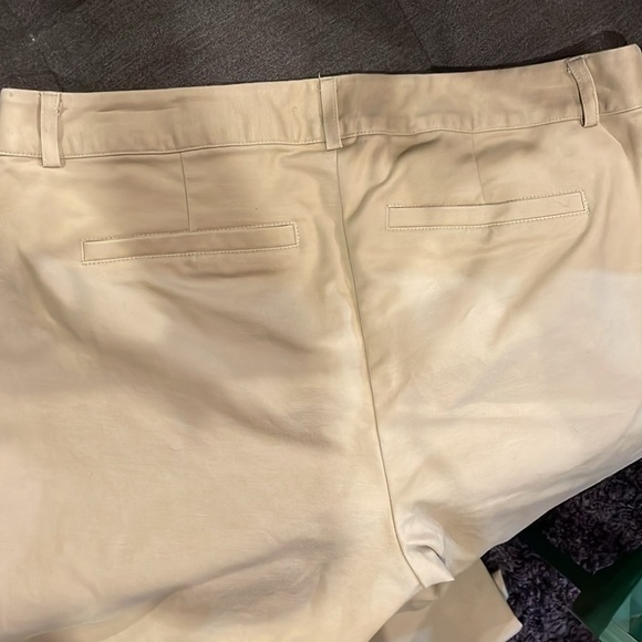 NWOT Michael Michael Kors Khaki Straight Leg Pants - Picture 5 of 9